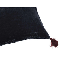 Cojín Pompons Goa Blue Nuits
