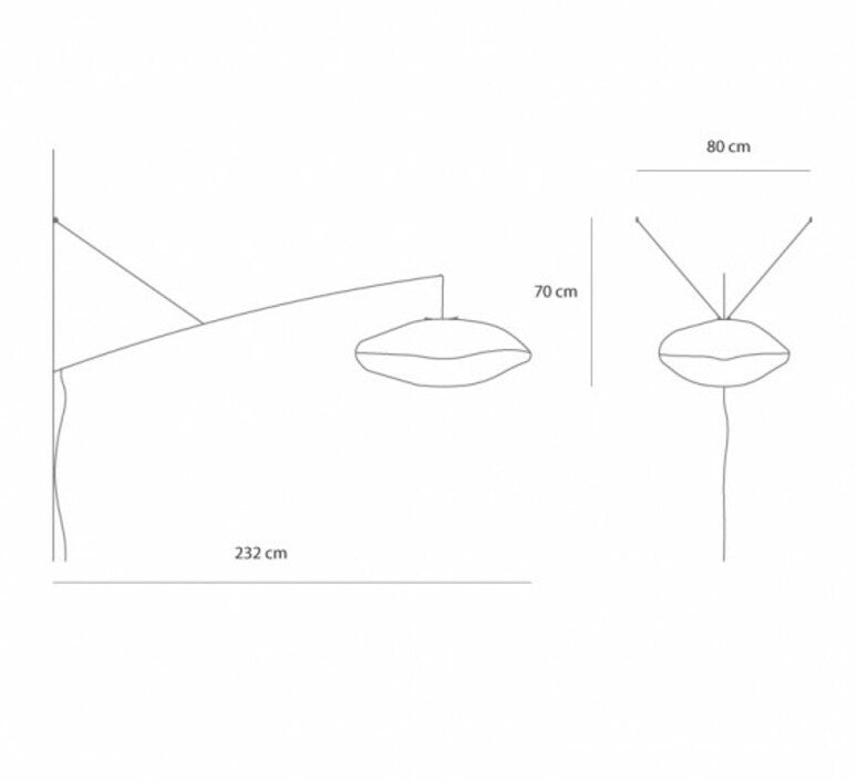 Nuage perché wall light